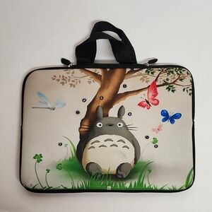 Cute Totoro Neoprene Laptop Bag with Handles 12" x 9" Adorable